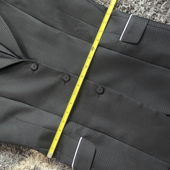 Glamourous Threads Custom English Hunt Coat Equestrian Black & White Pinstripe - Picture 6 of 12